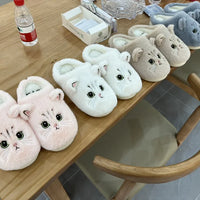 Cute Cat Plush Slides